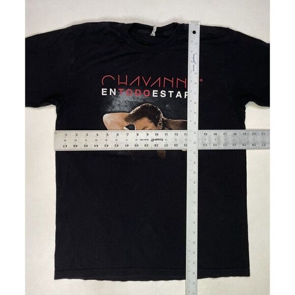 Chayanne Tour 2015 Graphic T-shirt Women Medium Black Short Sleeve Music - Picture 6 of 6